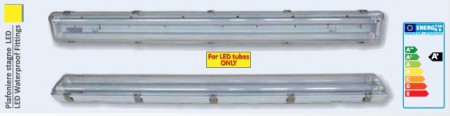 Plafoniere per tubi led